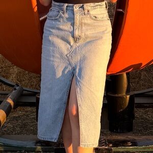 Abercrombie & Fitch Light Blue Denim Skirt